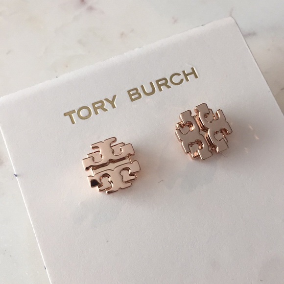 SALE!!! Tory Burch T stud earrings - Picture 2 of 7